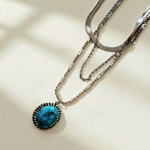 Aqua Gem Necklace