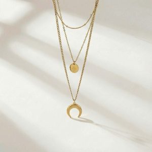 Triple Moon Necklace