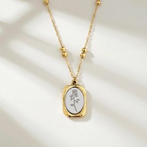 Rose Charm Necklace